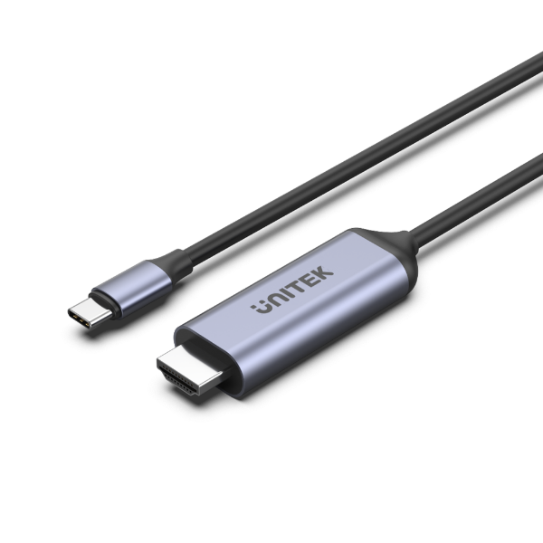 UNITEK V1423B - 1.8m 8K USB-C to HDMI Cable. Supports Premium AV UltraHD 8K Supports Res up to 8K@60Hz.