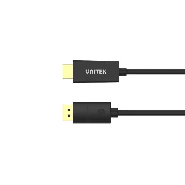 UNITEK V1608A - 1.8m DisplayPort to HDMI Cable. Supports Max Res up to 4K@60Hz. Unidirectional Cable.