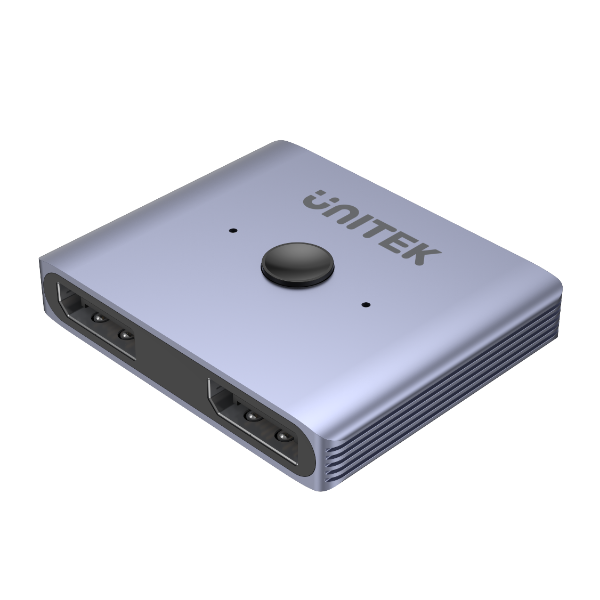 UNITEK V1609A - 8K DisplayPort 1.4 Bi- Direction Switch 2-In-1-Out or 1-in-2-Out. Connnect 2 Devices