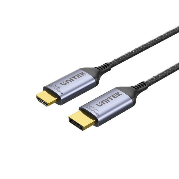 UNITEK V1610A - 1.8M 8K 60Hz DisplayPort 1.4 to HDMI 2.1 Adpater Cable. Supports 8K Ultra HD Res
