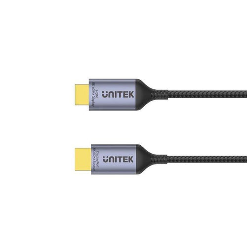V1610A - UNITEK V1610A - 1.8M 8K 60Hz DisplayPort 1.4 to HDMI 2.1 Adpater Cable. Supports 8K Ultra HD Res