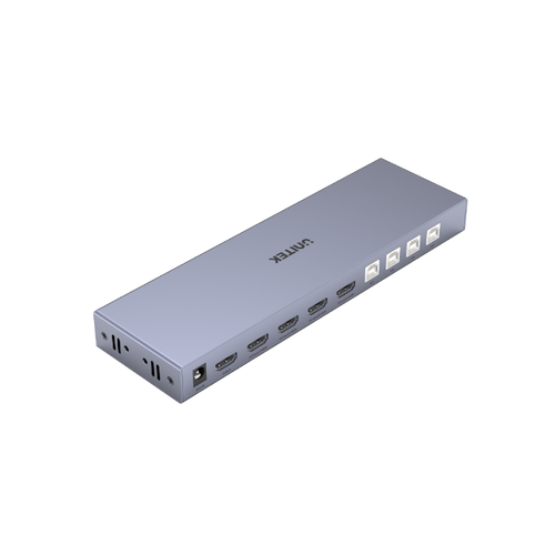 UNITEK V306A - HDMI KVM 4-in-1-Out Switch & Supports 4K@60Hz UHD. 4x USB-A Ports 4x HDMI