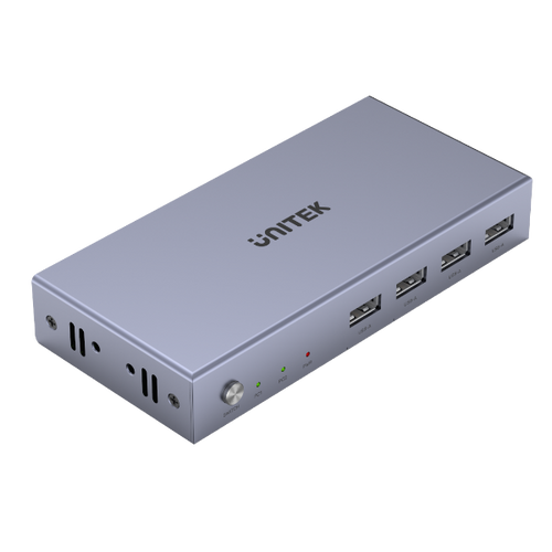 V307A - UNITEK V307A - HDMI KVM 2-in-1-Out Switch & Supports 4K@60Hz UHD. 4x USB-A Ports 2x HDMI