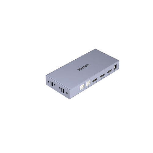 V307A - UNITEK V307A - HDMI KVM 2-in-1-Out Switch & Supports 4K@60Hz UHD. 4x USB-A Ports 2x HDMI
