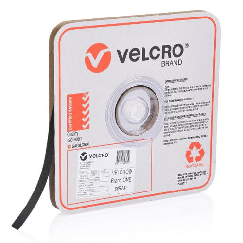 VEL189755 - VELCRO VEL189755 - One-Wrap 12.5mm Continuous 22.8m Roll. Cut to Length. Self-engaging reusable