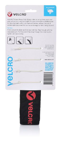 VELCRO VEL21116 - Heavy Duty x 50mm Tie Down Strap. Secure & Hold 100kgs. Safe & Reliable