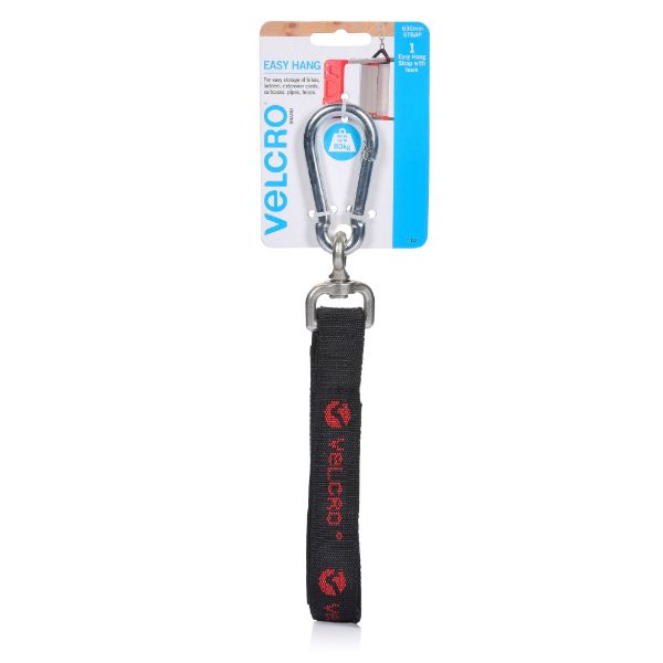 VELCRO VEL21127 - Easy Hang 630mm Strap w/ Hook. Store & Hold up to 80Kgs find a suitable anchor point