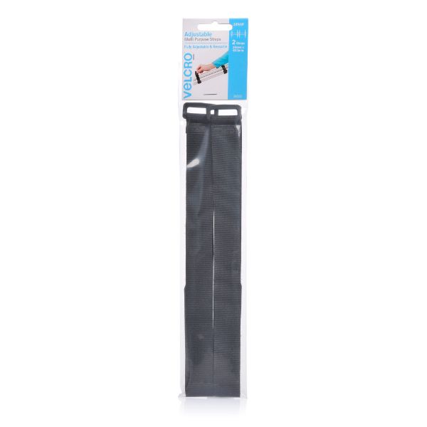VELCRO VEL26322 - 25 x 900mm Adjustable 2 Pack Multi-Purpose Straps. Designed to Bundle & Secure