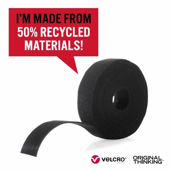 VELCRO VEL30188 - ECO Roll Straps. Made from 50% Recycled Materials. Strong Durable Reliable