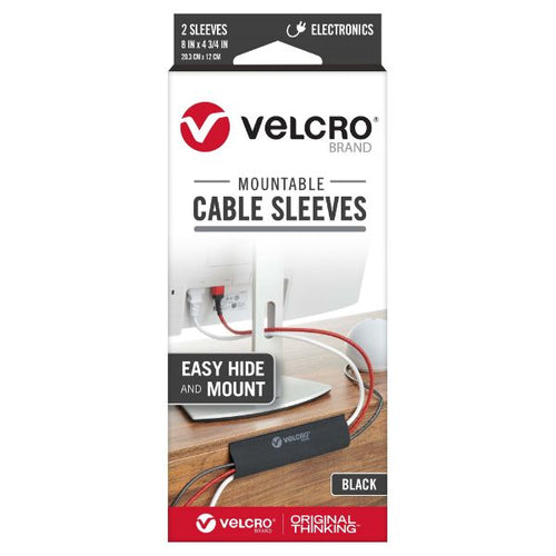 VEL30795 - VELCRO VEL30795 - Mountable Cable Sleeves. Mount Electrical Cords Easy to Add or Change Cables.