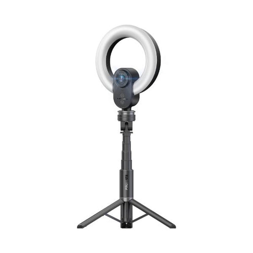 VISTACAM - PROMATE VISTACAM - 2K 5MP UHD Webcam w/ Built-in Mic Ring Light & Detachable Tripod