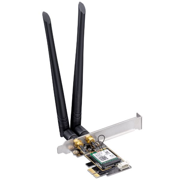 CUDY WE3000 - AX3000 Wi-Fi 6 Bluetooth Dual Band PCI Express Adapter. Intel AX200