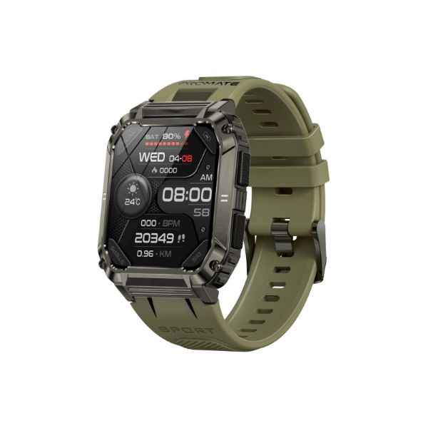 PROMATE XWATCH-S19-MNG - IP67 Shock-Resist Smart Watch w/ Fitness Tracker & Bluetooth Calling. Large 1.95'