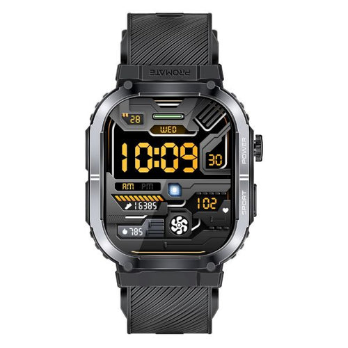 PROMATE XWATCH-SL-BLK - IP68 Smartwatch w/ 2.01'' Display & Bluetooth Calling. Fitness Tracker Pedometer