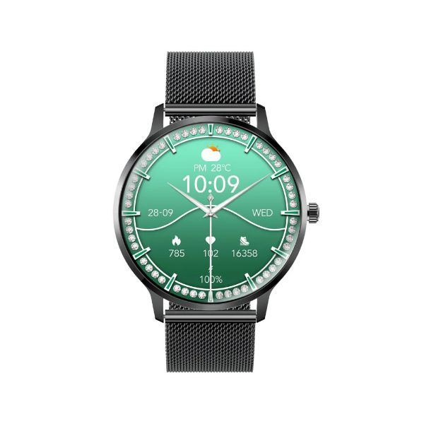 PROMATE XWATCH-US13 - IP68 Smartwatch with 1.32'' Curved AMOLED Display & BT Cal Fitness Tracker Pedometer Bloo