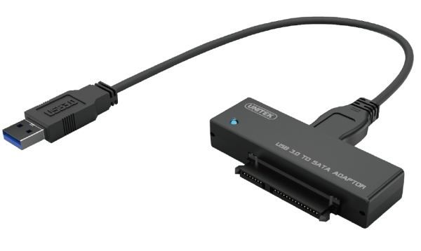 UNITEK Y-1039 - USB 3.0 to SATA 6G Converter Super-Speed 5Gbps Supports 2.5 3.5'' HDD SATA & SSD HDD.