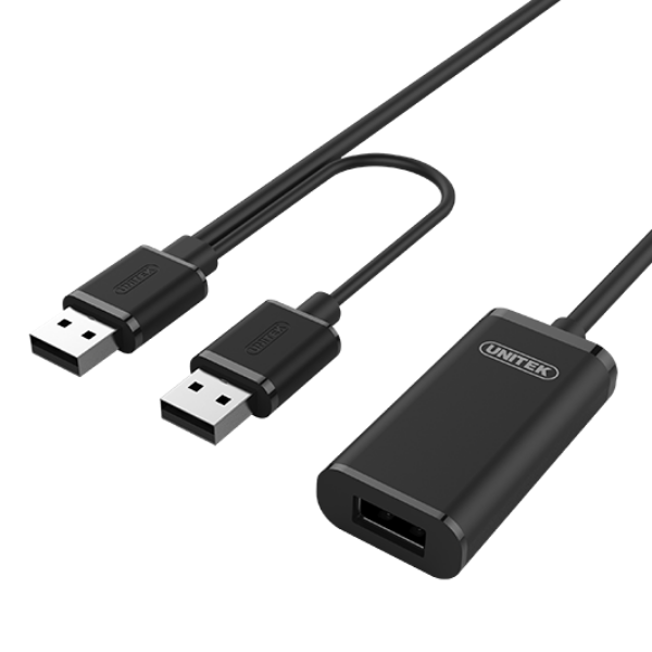UNITEK Y-278 - 10m USB 2.0 Active Extension Cable. Built-in Ext Chipset Supports Extended