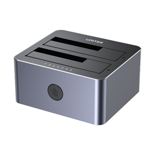 UNITEK Y-3026 - USB3.0 to Dual SATA HDD Aluminium Docking Station w/ Offline Clone Function