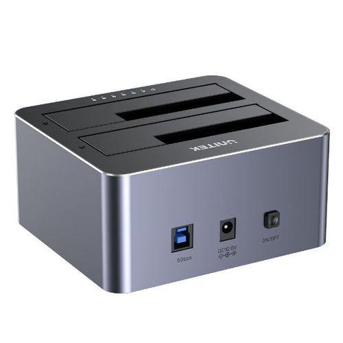 Y-3026 - UNITEK Y-3026 - USB3.0 to Dual SATA HDD Aluminium Docking Station w/ Offline Clone Function
