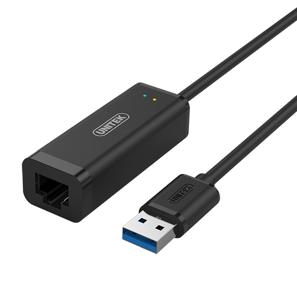 UNITEK Y-3470 - USB-A 3.0 Gigabit Ethernet Converter. IPv4/v6 COE Wake-on-LAN. duplex.