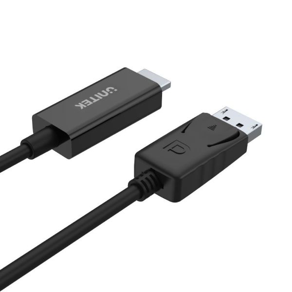 UNITEK Y-5118CA - 1.8m DisplayPort to HDMI Cable. FHD up to 1920x1200 PC & HDTV up to 1080P.