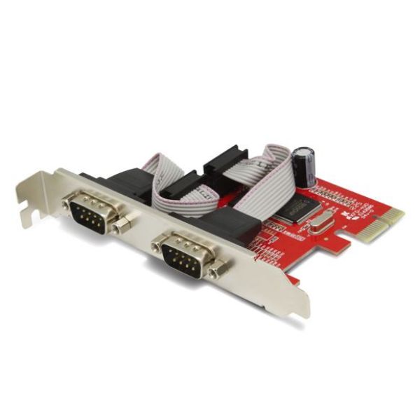UNITEK Y-7504 - 2 Port Serial PCI-E Card Includes Low Profile Brackets