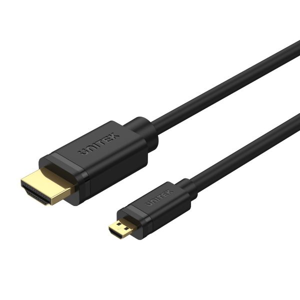 UNITEK Y-C182 - 2M Micro HDMI Male to HDMI Male Cable