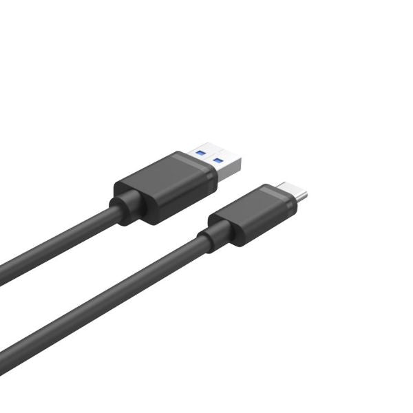 UNITEK Y-C474BK - 1m USB 3.1 USB-C Male to USB-A Male Cable. Reversible USB-C Connector